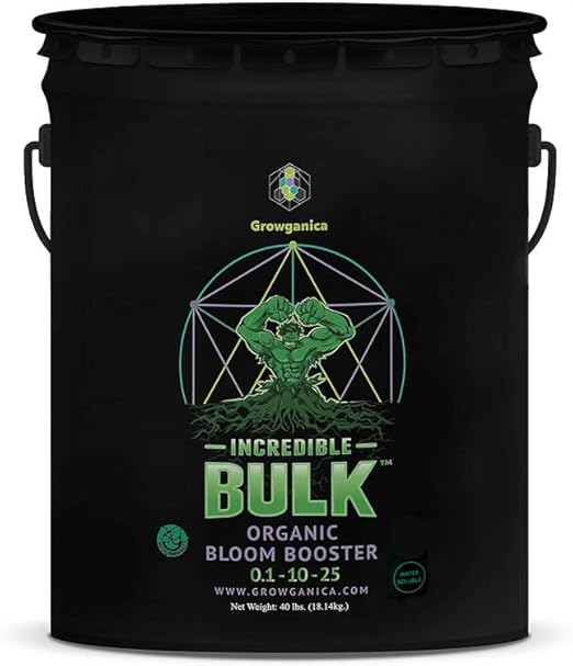 Organic Bloom Booster, Incredible Bulk 0.1-10-25. Natural Plant Food (40lb)
