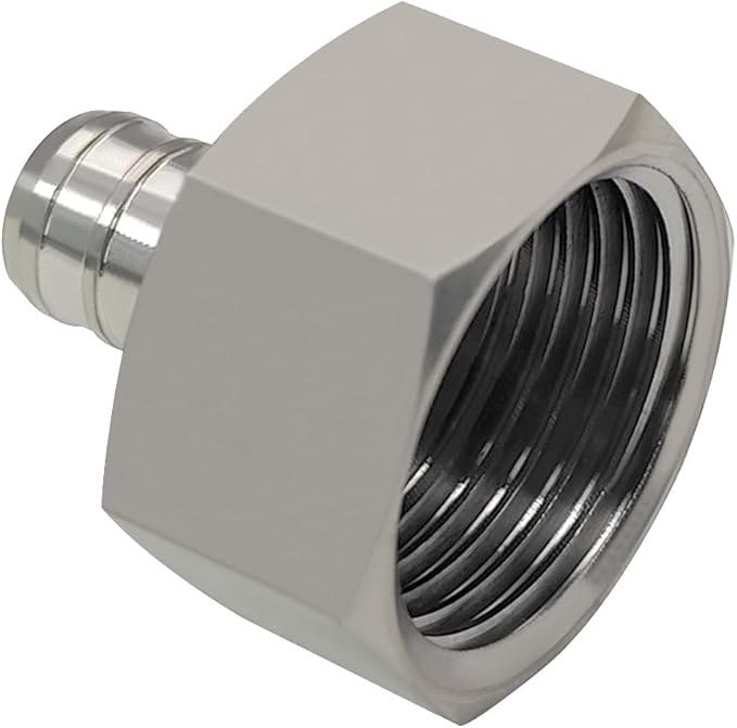 beduan 304 Stainless Steel PEX Garden Hose 1/2" PEX Barb to 3/4" GHT Female Connector Adapter Fitting for Irrigation Watering Outdoor Garden Water