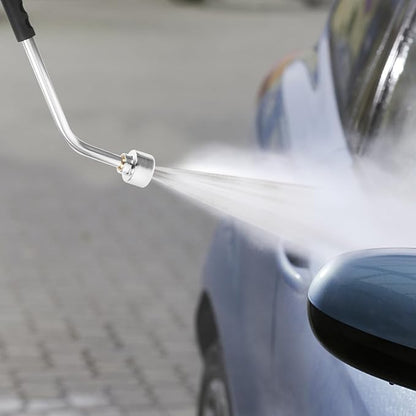 DOITOOL Watering Wand Heavy Duty, Metal Garden Hose Wand 18 Inches Long Hose Nozzle Sprayer with Flow Control for Watering Hanging Baskets and Shrubs (400 Holes)