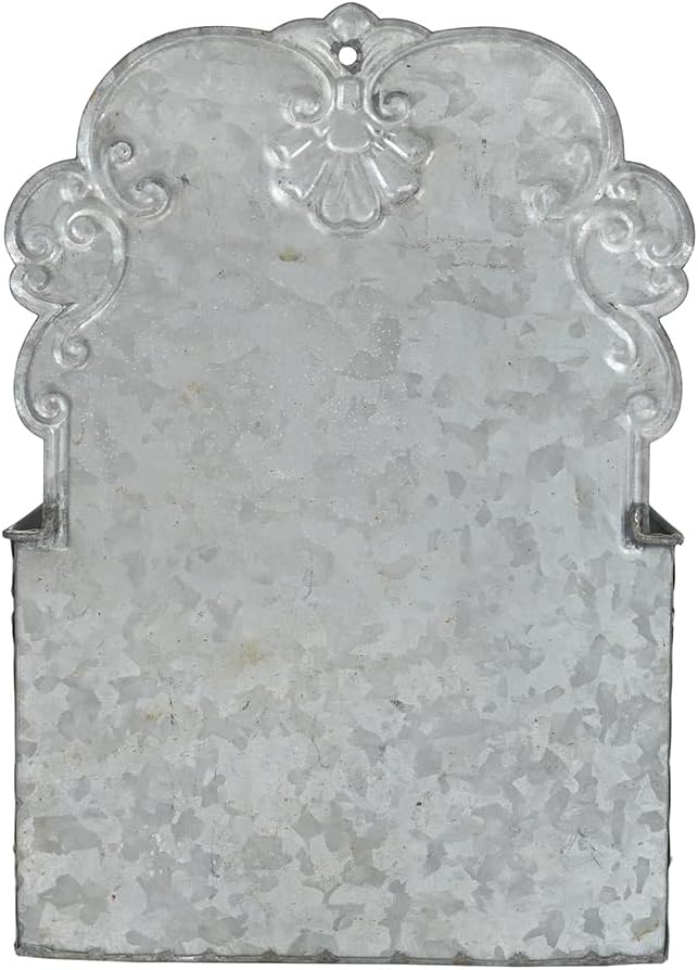 All Chic Black Metal Wall Planter - Outdoor Indoor Hanging Rustic Mount for Farmhouse Decor