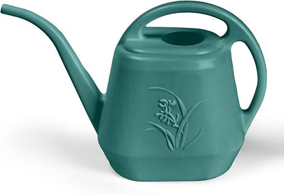 Plastic Watering Can - for Home Plant Garden - 1/2 Gallon - Green