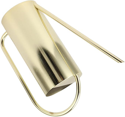 Watering Can, Wide Application Rustproof Long Spout Watering Pot Stainless Steel for Garden (Gold)
