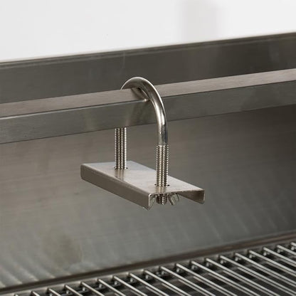 Ash & Ember 13W Stainless Steel BBQ Rotisserie Grill with Windscreen, 4 RPM Rotation Speed, Rated 85 LB for Medium Game, Portable Electric Outdoor Roaster