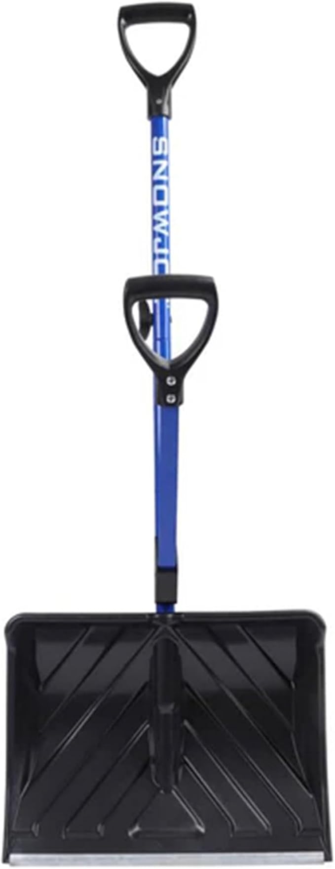 Snow Joe SJ-SHLV20 Shovelution Snow Shovel with Spring-Assist Handle, Heavy-Duty Shovel for Fast Snow Removal, 20 Inches, Blue