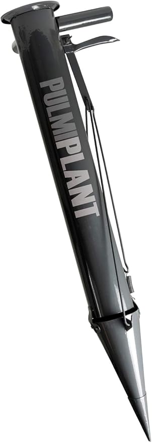 Kamikaze Bulb Planter Tool - Heavy Duty Vegetable Bulb Planter for Soft Loam Soil, Durable Double Handle with Reinforced Tip. Professional Grade Steel Garden Tool, Easy Use for Planting Bulbs