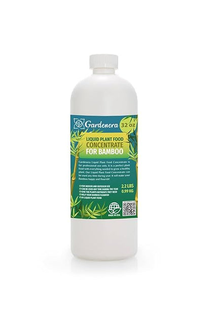 Gardenera Plant Growth Superfood for Bamboo Trees with 18 Vitamins & Minerals - Organic Plant Food Fertilizer - Micro-Fungi and Bio-Organisms for Bamboo Plant Care & Growth Enhancement - 32oz