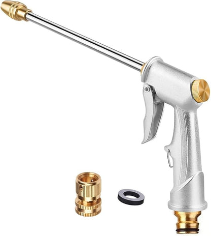 Garden Hose Nozzle Sprayer High Pressure Garden Hose Nozzle Heavy Duty Water Sprayer for Garden Spray Patio Outdoor Washer Pet Shower Car Wash attachment