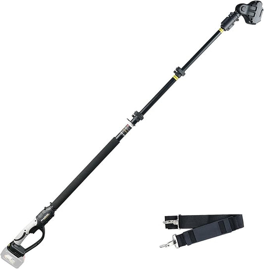 Extendable Pole for Cordless Electric Pruning Shear, Telescopic Pole 4.2-8.2 ft Extension for Gardening Tree Pruner Extended Cutting Reach for Professional Battery Secateurs Heavy Duty