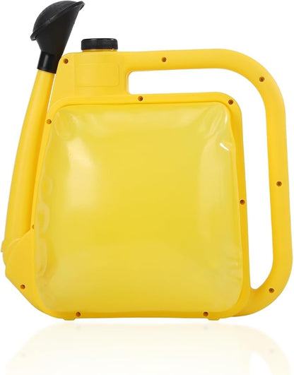 Watering Can 1.6Gal Transparent Plastic with Comfort Grip Handle for Indoor & Outdoor Plants (Yellow)