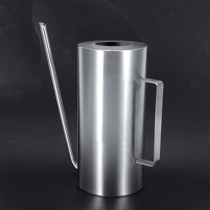 Watering Pot, 1.5L High Capacity Stainless Steel Outdoor Watering Pot with Long Service Life for Home Garden