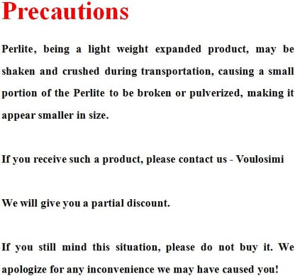 Voulosimi 15QT Organic Perlite Horticultural Soil Amendment for Plants and Enhanced Drainage Enhanced Growth(5-8mm), ZZ-154512156
