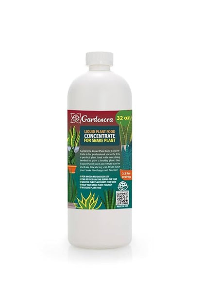 Gardenera Plant Growth Superfood for SNAKE Plants with 18 Essential Vitamins & Minerals - Organic Plant Food Fertilizer - Micro-Fungi and Bio-Organisms for SNAKE Plant Care & Growth Enhancement - 32oz
