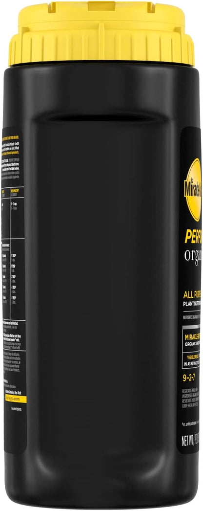 Miracle-Gro Performance Organics All Purpose Plant Nutrition Granules - 2.5 lb., All-Purpose Plant Food for Vegetables, Flowers and Herbs, Feeds up to 240 sq. ft. (Pack of 2)