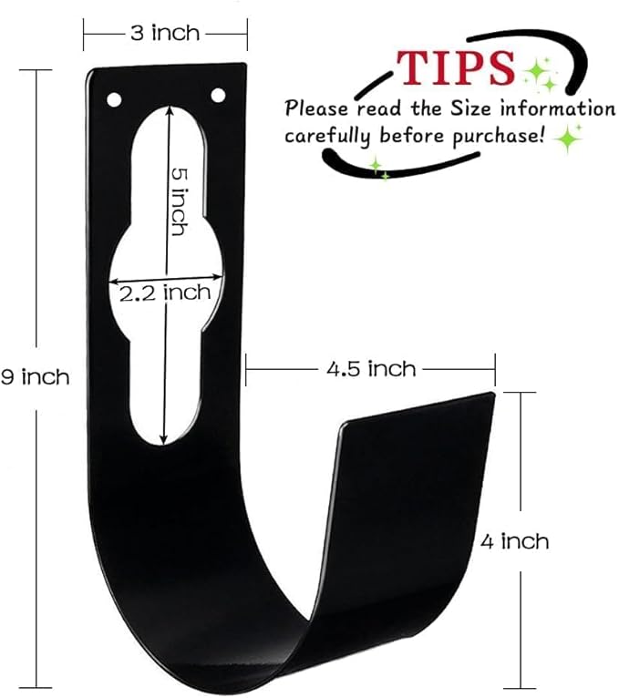 SupKing Hose Holder Wall Mount,Heavy Duty Garden Hose Hanger Reel Metal Hose Hooks Fit to100ft Expandable Watering Hose Storage