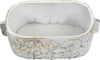 8 inch Pots Planters Indoor Plants Succulent Pots Rectangle Window Box Cactus Plant Containers for Home Decor(No Drainage)