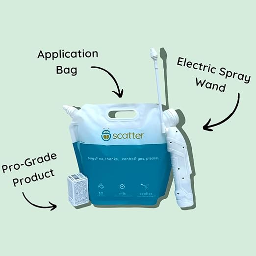 Scatter DIY Pest Control Kit - Home Barrier Pest Control | Pro Grade Insecticide Bug Killer Spray ft. Scatter Unique New SafetyChannel™ | Fast-Acting, Long-Lasting Protection Against Common Pests