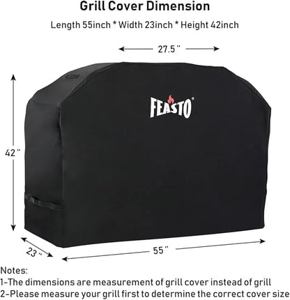 30'' Outdoor Charcoal Grills with Cover, BBQ Grill with Offset Smoker and Side Table, 832 Sq. In. Heavy-Duty for Outdoor Backyard, Patio and Parties, Black