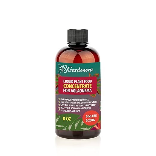 Gardenera Plant Growth Superfood for AGLAONEMA with 18 Essential Vitamins & Minerals - Organic Plant Food Fertilizer - Micro-Fungi and Bio-Organisms for AGLAONEMA Plant Care & Growth Enhancement - 8oz