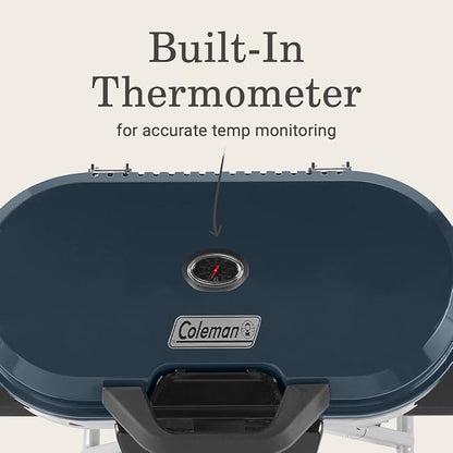 Coleman RoadTrip 285 Portable Stand-Up Propane Grill with 3 Adjustable Burners & Instastart Ignition, 20,000 BTUs of Power for Outdoor Cooking, Camping, Tailgating, Grilling, BBQs, & More