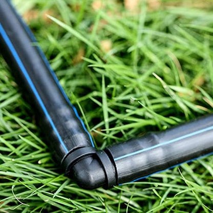 Maitys 8 Pieces 1/2 Inch Drip Irrigation Fittings Parts Soaker Hose Repair Kit Inline Barb Drip Irrigation Hose Connectors Plastic Tubing End Stop for Garden Lawn Sprinkler Systems(Elbow)