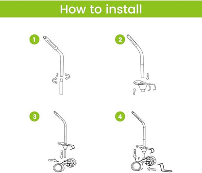 EJWOX Heavy Duty Plant Dolly Caddy - Pot Mover for Garden w/ 165 lb Capacity, Flat-Free Wheels & Suction Cups | Adjustable Handle, Floor Protection