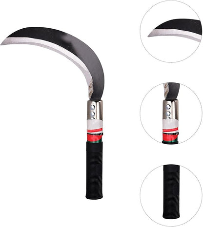 DOITOOL 2pcs Weeder Device Cutter Sickle Manganese Gardening Harvest Steel Grass Hook Reaping Tool Chopping Manual Multipurpose Tree