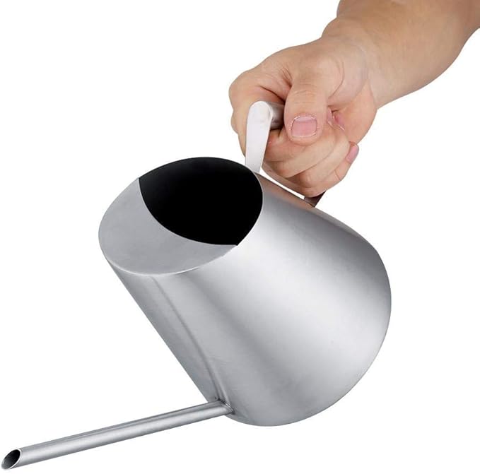 Watering Can, Stainless Steel Watering Can Pot Indoor House Pl Long Spout Watering Can Modern Watering Pot 51oz/1.5L