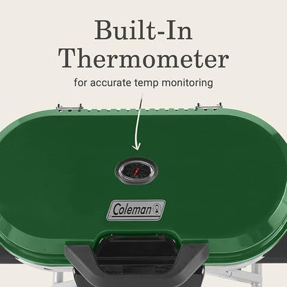 Coleman RoadTrip 285 Portable Stand-Up Propane Grill with 3 Adjustable Burners & Instastart Ignition, 20,000 BTUs of Power for Outdoor Cooking, Camping, Tailgating, Grilling, BBQs, & More