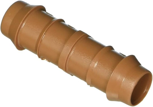 One Stop Outdoor USA Made - 25-Pack - Drip Irrigation Universal Barbed Coupling Fitting, Fits 17mm.600" ID 1/2"-Inch Drip Tubing