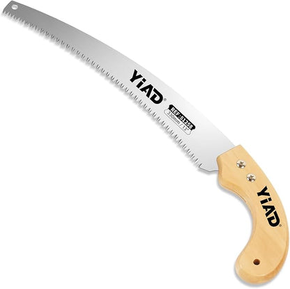 Hand Pruning Saw, 13" Curved Blade Handsaw, Hunting Saw Gardening Hand Tools Wood Working Tools, Tree Branch Cutter Wood with Hanging Scabbard for Tree Trimming Woodworking Hunting Camping