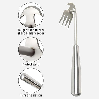 Weed Puller Tool, Weeding Tools Gardening ,Detachable Handle for Easy Carrying and Storage for Vegetable Gardening Backyard Farm Planting & Uprooting Weeding Tool