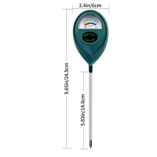 Green Soil Moisture Meter, Soil Tester, Moisture Meter Plants, Soil Moisture Tester, Soil Water Tester for Plants, Plant Moisture Monitor, No Battery Needed (Green, 1 Piece)