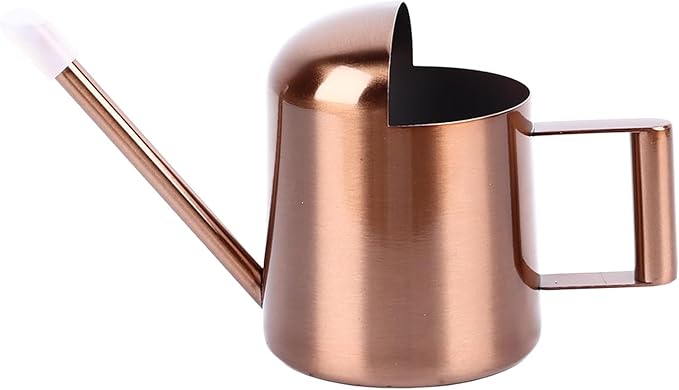 Watering Can 10oz/300ml Stainless Steel Long Spout Semi Open Powder Coated Flower Watering Pot for Garden Family Outdoor