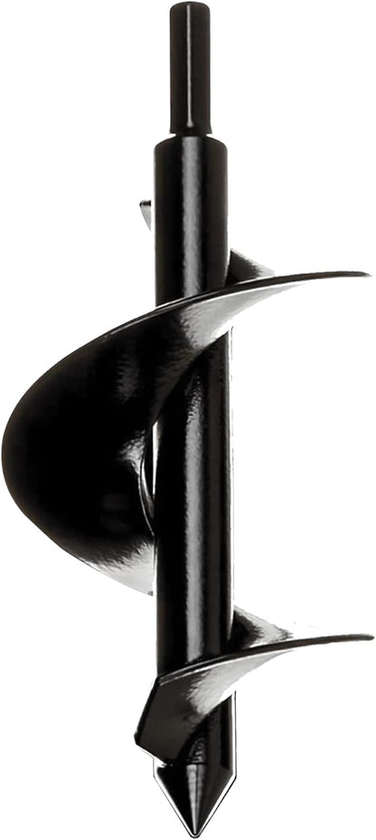 Power Planter Bulb & Bedding Black Auger Bit (3"x7") with 3/8" Non-Slip Hex Drive for Bulb Planting and Gardening Equipment for Grass and The Lawn, Mixing Paint, Earth Auger for Home Projects