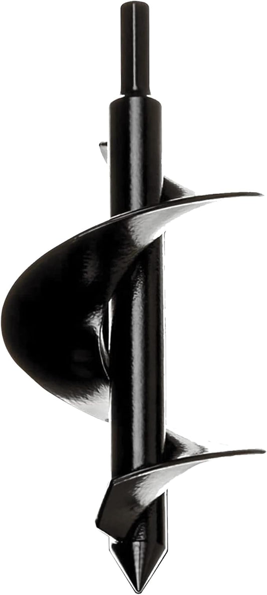 Power Planter Bulb & Bedding Black Auger Bit (3"x7") with 3/8" Non-Slip Hex Drive for Bulb Planting and Gardening Equipment for Grass and The Lawn, Mixing Paint, Earth Auger for Home Projects