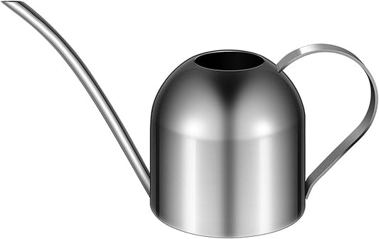 HANABASS Watering can with Long Spout, Stainless Steel Watering Cans for Indoor Seedling Flower Bonsai Plants (33.8oz)