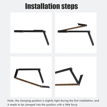 13 Inch Folding Bow Saw Folding Hand Saw,Multifunctional Rectangular Hand Saws for Wood, Bone, Tree Pruning, Camping, Folding Handsaw, Rectangular Saw for Outdoor Camping (black)