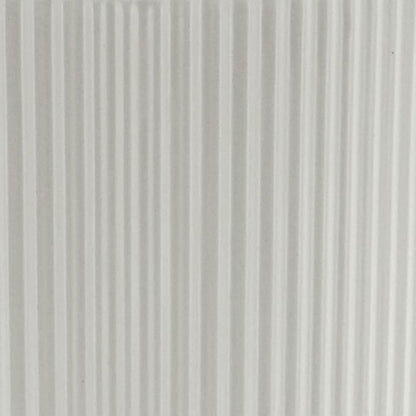 Amazon Basics Assorted Sizes Fluted Ceramic Round Indoor Outdoor Planters with Drainage, Set of 3, Modern Design, 6 inch, 8 inch, 10 inch, White