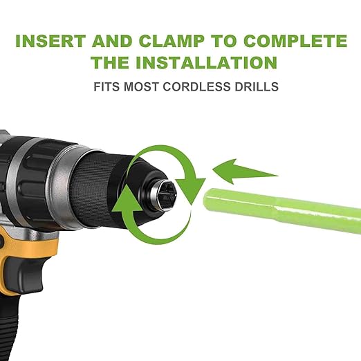 TCBWFY Auger Drill Bit for Planting 1.6x16.5inch Extended Length Garden Auger Spiral Drill Bit for Planting Bulbs Flowers,Post Hole Digger for 3/8”Hex Drill