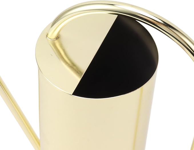 Watering Can, Wide Application Rustproof Long Spout Watering Pot Stainless Steel for Garden (Gold)