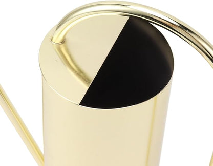 Watering Can, Wide Application Rustproof Long Spout Watering Pot Stainless Steel for Garden (Gold)