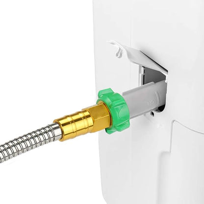 Beaulife New 304 Stainless Steel Metal Garden Hose with Nozzle-Flexible, Portable & Lightweight (1 foot)