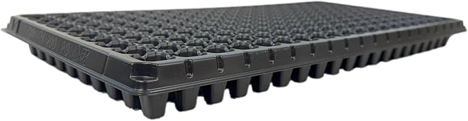 200 Cell Seedling Plastic Nursery Trays, 10 Pack, Thick Durable Germination Plug Trays, 2000 Cells Reusable Plant Propagation