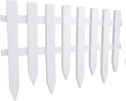 Decorative Landscape Edging Fence Durable Garden Border Panel for Lawn Flower Beds Pathways, Plastic, 5PCS