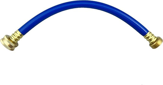 PVC Garden Hose 1/2 Inch Green Heavy Duty Water Hose with Solid Brass Fittings,No Leaking, Flexible,for outdoors,Lawns,Patio (1 FT, Blue, Brass Fittings)