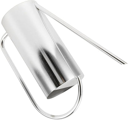 Watering Can, Wide Application Rustproof Long Spout Watering Pot Stainless Steel for Garden (Stainless Steel Color)