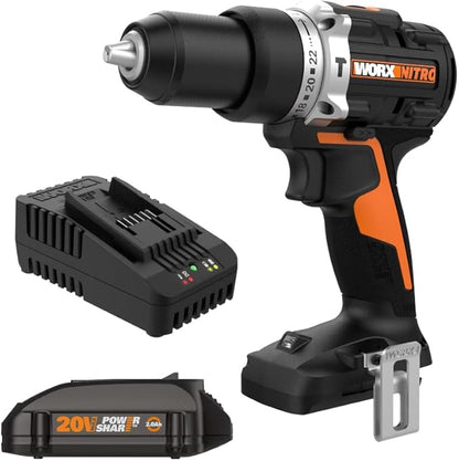 Worx WX352L 20V Power Share 1/2" Cordless Hammer Drill