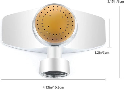 Metal Circular Spot Sprinkler 2PCS, Uranshin 360 Degree Sprinkler Head for Hose, Small Garden Sprinklers up to 30ft Coverage Area, Lawn Sprinklers for Small Area Yard Garden Watering (2PCS, Yellow)