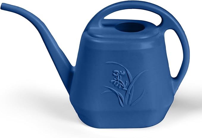 Watering Can - for Home Plant Garden - 1 Gallon - Blue