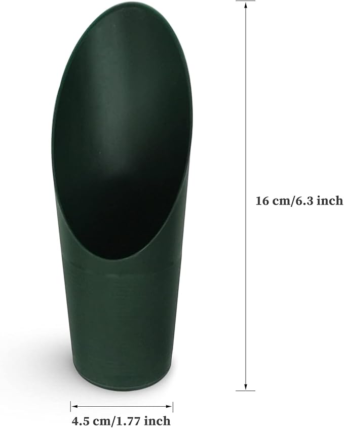 5 PCS Bonsai Soil Scoops, Plastic Garden Soil Scoops, Colorful Small Gardening Tools, Potting Scoopers, Bucket Shovel.Suitable for Flower Planting, Bonsai, Potting, Cultivation, Weeding (5-Color)